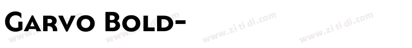 Garvo Bold字体转换